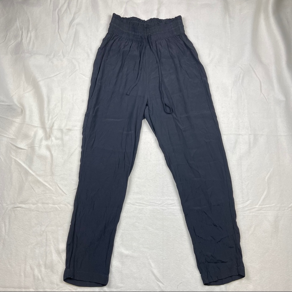 A. and Fitch Black High Waist Paperbag Pants